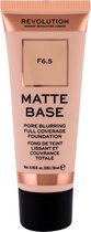 Makeup Revolution Matte Base Pore Blurring Full Coverage Foundation - F6.5