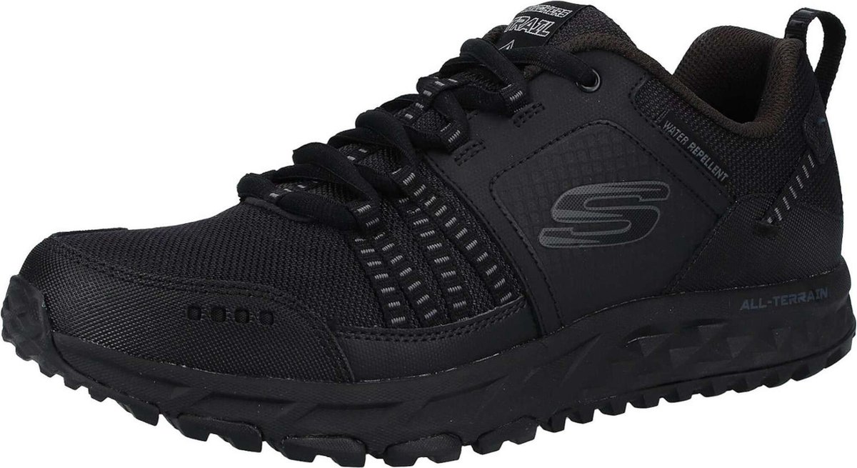 Skechers Escape Plan heren wandelschoenen A – Extra comfort Memory Foam Zwart