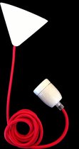 Chericoni Corda hanglamp - (4 stuks) - pendel - rood strijkijzersnoer