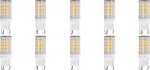 LED Lamp 10 Pack - Aigi - G9 Fitting - 3.5W - Helder/Koud Wit 6500K | Vervangt 30W