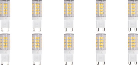 LED Lamp 10 Pack - Aigi - G9 Fitting - 3.5W - Helder/Koud Wit 6500K | Vervangt 30W