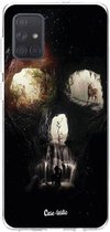 Casetastic Samsung Galaxy A71 (2020) Hoesje - Softcover Hoesje met Design - Cave Skull Print