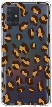 Casetastic Samsung Galaxy A51 (2020) Hoesje - Softcover Hoesje met Design - Leopard Print Print