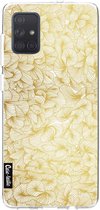 Casetastic Samsung Galaxy A71 (2020) Hoesje - Softcover Hoesje met Design - Abstract Pattern Gold Print