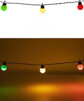 Verlichtingssnoer met 20 lampjes rood/geel/groen