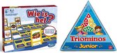 Kinderspelvoordeelset Wie Is Het? - Kinderspel & Triominos Junior