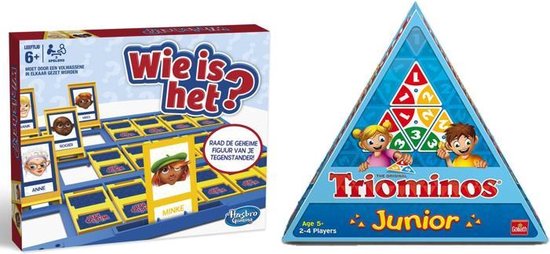 Kinderspelvoordeelset Wie Het? - Kinderspel & Triominos Junior | Games | bol.com