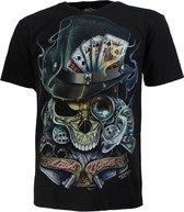 Biker Glow in the Dark Last Game T-Shirt Zwart - Hoge Kwaliteit