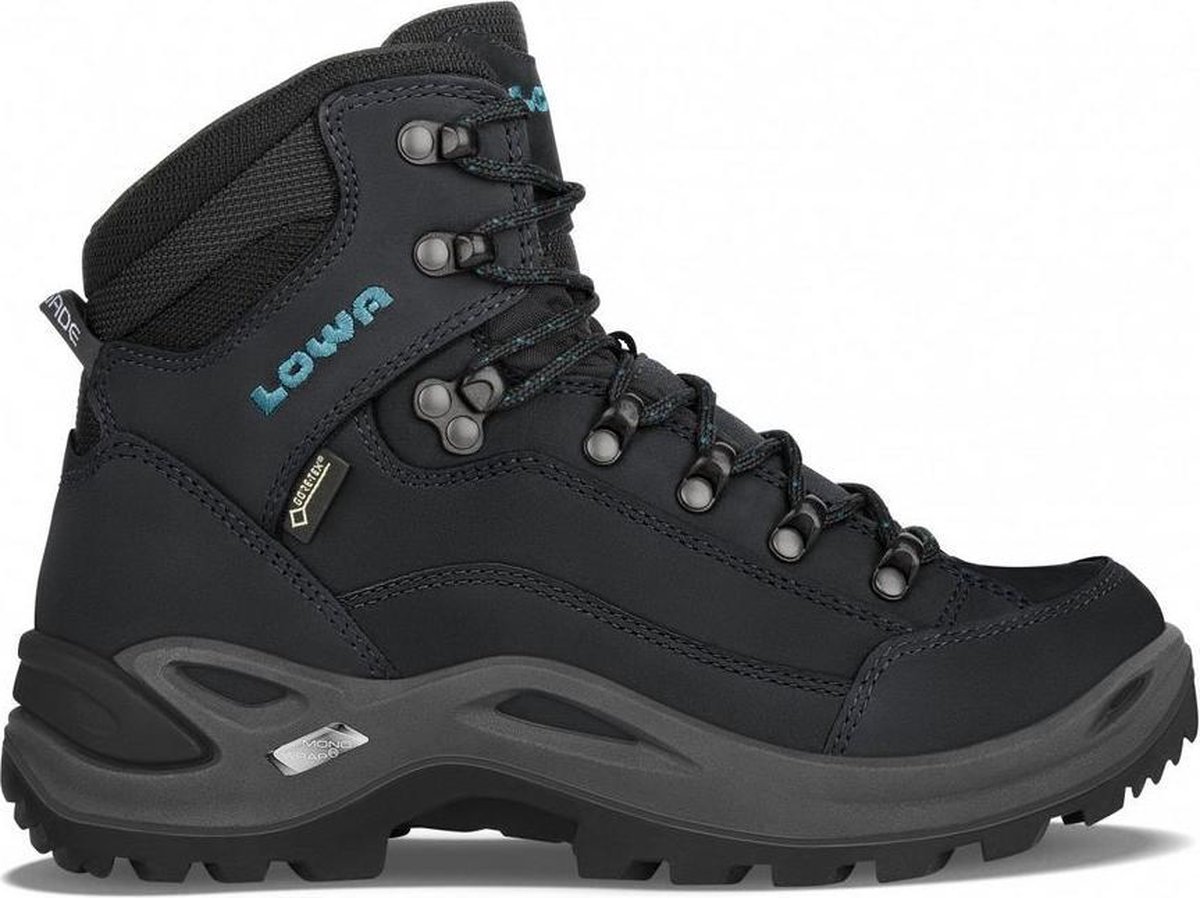 Hatland Renegade Mid GTX S Lady Asphalt/ Schoenen Wandelschoenen Halfhoge schoenen Blauw