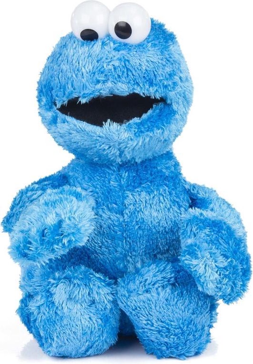 Tandheelkundig Vet levering Pluche Sesamstraat Koekiemonster 38 cm speelgoed knuffel - Blauwe Cookie  Monster... | bol.com