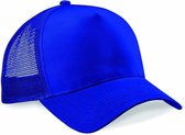 2x Truckers baseball caps kobalt blauw voor volwassenen - voordelige blauwe petjes/caps