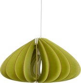 wodewa moderne hanglamp hout plafondlamp LUNA groene LED E27 duurzame plafondlamp berkenhout houten lamp in hoogte verstelbare hanglamp