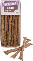 100% konijnensticks -10 x 70 gram-hondensnacks-Animal King