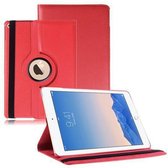 iPad Air 2 Case Multi-stand Case 360 degrés rotatif Housse de protection rouge