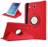 Rood Galaxy Tab E 9,6 inch Tablet Case hoesje met 360ﾰ draaistand cover hoes