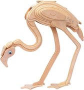 Bouwpakket 3D Puzzel Flamingo - hout