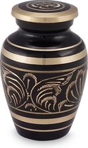 Gee motif urn klein - messing