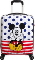American Tourister Kinderkoffer - Disney Legends Spinner55/20 Alfatwist 2.0 (Handbagage) Mickey Blue Dots
