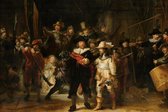 Nachtwacht - Rembrandt van Rijn | 30  x 20 CM | Canvasdoek voor buiten | Schilderij | Outdoor | Tuindoek