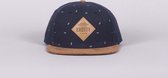 Knotty - Snapback Cap Navy / Brown Suede