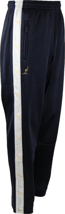 Pantalon australien avec bordure blanche bleu foncé et 2 fermetures éclair taille XL / 52