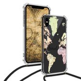 Telefoonhoes met koord voor Apple iPhone XS telefoontasje crossbody