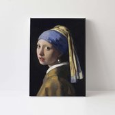 Meisje met de Parel - Johannes Vermeer | 20 x 30 CM | Canvasdoek voor buiten | Schilderij | Outdoor | Tuindoek