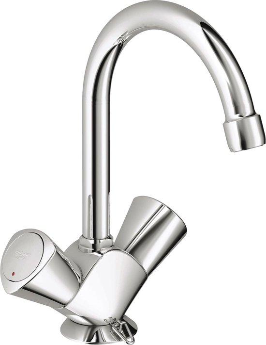 Foto: Grohe costa s wastafelkraan met ketting chroom