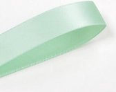 Satijn Lint 22mm (2,2cm) | Satijnlint | Pastel Groen (513) | Luxe Dubbelzijdige Kwaliteit | Cadeau Lint | Kerstlint | Rol van 22,85 Meter