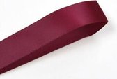 Satijn Lint 3mm (0,3cm) | Smal Lint | Satijnlint | Bordeaux (275) | Luxe Dubbelzijdige Kwaliteit | Rol van 22,85 Meter