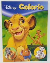 DISNEY - KLEURBOEK - COLORIO - SIMBA - LADY EN DE VAGEBOND - ARISTO KATTEN - 101 DALMATIERS - 32 KLEURPLATEN