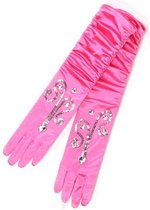 Prinsessen handschoenen roze - luxe - 3-6 jaar