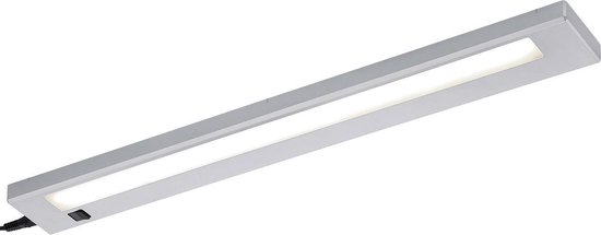 LED Keukenkast Verlichting - Trion Alyna - 7W - Koppelbaar - Warm Wit 3000K - Rechthoek - Mat Titaan