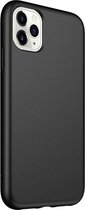 Silicone case geschikt voor Apple iPhone 11 eco-friendly - zwart  + glazen screen protector