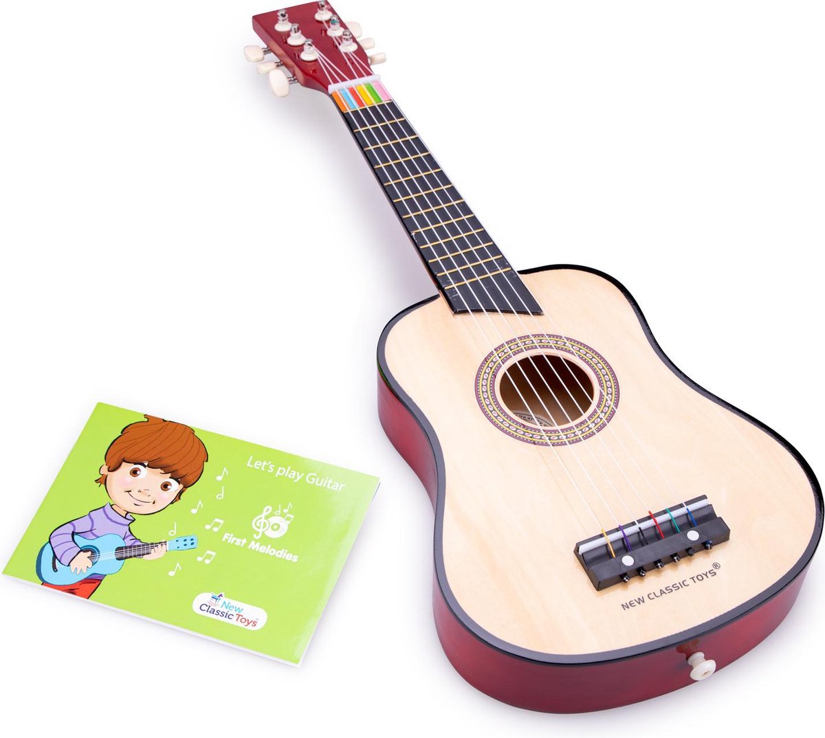 New Classic Toys Speelgoed Gitaar met Draagriem - Naturel