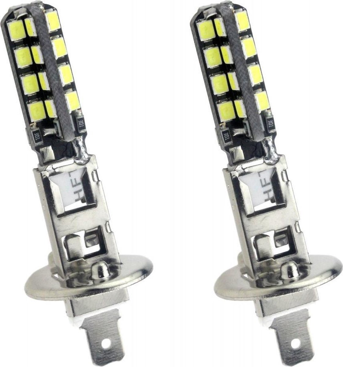H1 autolamp 2 stuks 32SMD LED xenon wit 6000K 3.5W 12V