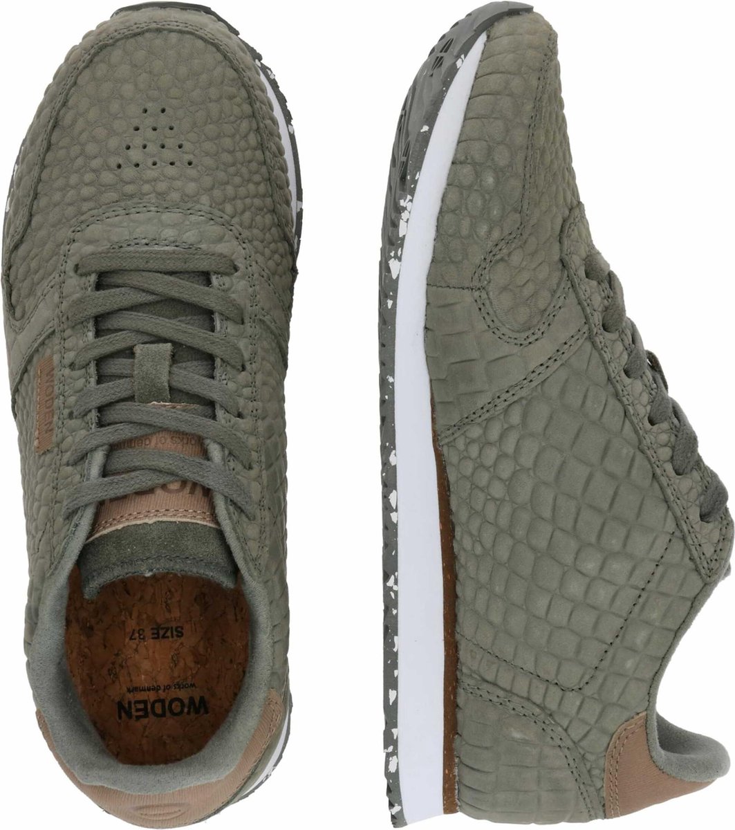 Woden Vrouwen Ydun Croco - Blauw - maat 41 | bol.com
