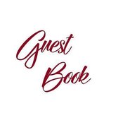 Burgundy Guest Book, Weddings, Anniversary, Party's, Special Occasions, Memories, Christening, Baptism, Visitors Book, Guests Comments, Vacation Home Guest Book, Beach House Guest Book, Comments Book, Funeral, Wake and Visitor Book (Hardback)