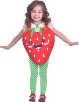 AMSCAN - Kleine aardbei outfit voor meisjes - 104 (3-5 jaar)