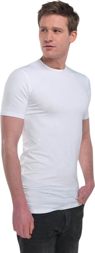 Girav Bangkok 2-Pack T-shirts Ronde hals Wit L/Long Fit (maat L) | bol