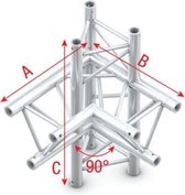 Showtec GT30 driehoek trusshoek 90 graden + omhoog/omlaag links