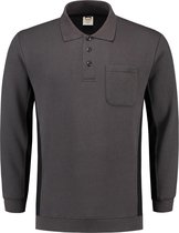 Tricorp Polosweater Bi-Color - Workwear - 302001 - Donkergrijs-Zwart - maat 3XL
