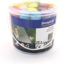 Stoepkrijt voor buiten - 20 stuks - 6 verschillende kleuren - Krijt voor buiten - Krijt kinderen - Stoepkrijt peuter - Stoepkrijt emmer