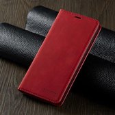 Luxe PU leren Bookcase voor Samsung Galaxy A80 | Hoogwaardig Leren Hoesje | Lederen Wallet Case | Telefoonhoesje | Kaarthouder | Portemonnee | Rood