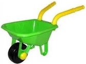 Speelgoed kruiwagen groen voor kinderen 25 x 66 cm - jongens en meisjes - buitenspeelgoed
