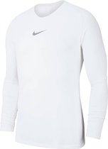 Nike Park Dry First Layer Shirt Thermoshirt - Maat XXL  - Mannen - wit/grijs