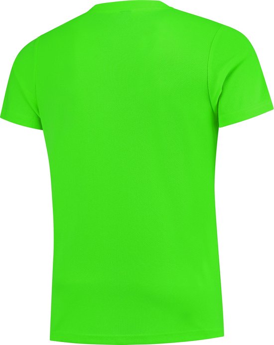 T-Shirt Running Promotion Vert Fluor 128/140