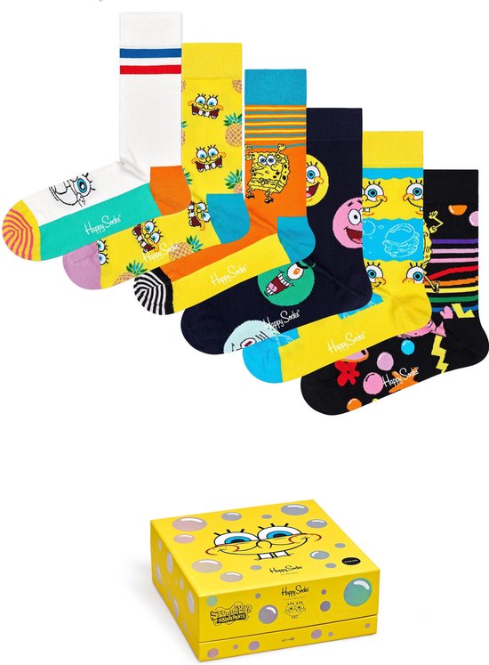 Happy Socks Sponge Bob Giftbox - Maat 36-40 | bol.com