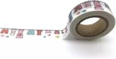 masking tape Waslijn decoratie washi papier tape 15 mm x 10 m