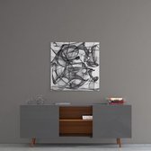 Insigne Glazen Schilderijen - Abstract Glasschilderij -  50x50 cm